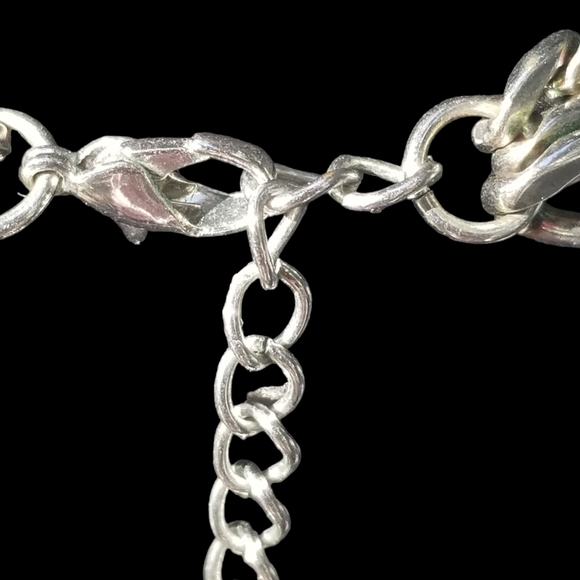 STAINLESS STEEL LAYERED CUBAN CHAIN NECKLACE - Picture 5 of 5